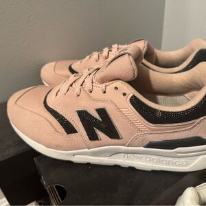 New Balance Blush and Black Sneakers